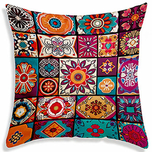 Housse de coussin de canapé à motif ethnique Tamu Mandala, adaptée à la chambre à coucher, au salon, style bohème - Product Image 3