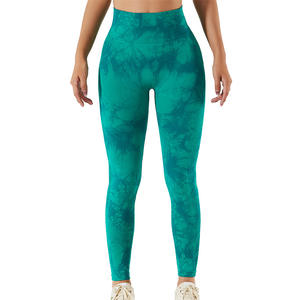 <span class=keywords><strong>Leggings</strong></span> da Yoga Senza Cuciture per Donna, Effetto Push-Up, Tie-Dye, Morbidi Pantaloni da Allenamento, Abbigliamento Fitness Personalizzato all'Ingrosso - Product Image 6