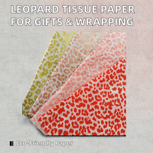 Wholesale Recycled Art <b>Paper</b> Leopard <b>Pattern</b> Tissue Packaging Craft Gift Wrapping for Flowers Clothes Shoes Weddings-Hot Sale - Product Image 2