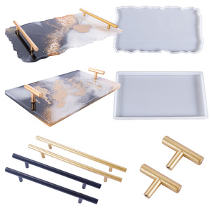 Hình dạng không đều Coaster nhựa Silicone khuôn Coaster Khay đúc khuôn tự làm trang trí nhà Coaster trái cây khay thủ công làm - Product Image 1