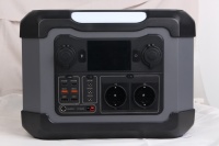 Station d'alimentation portable multifonctionnelle au lithium-ion 1200W, stockage d'énergie extérieur avec alimentation par panneau solaire 12V CC, source d'alimentation automobile