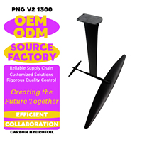 Kit de wing foil Axis PNG V2 1300 unisexe, hydrofoil en aluminium et fibre de carbone, planche efoil, pompe, sac pour l'océan