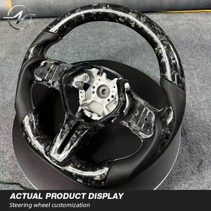 Volant de direction en cuir lisse en <span class=keywords><strong>fibre</strong></span> de carbone de qualité supérieure pour Infiniti Q60 QX55 Q50 QX60 2017-2024 Marque YZ - Product Image 4
