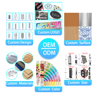 Portant à vêtements en métal avec crochets, présentoir double face pour jeans, t-shirts, chaussures, taille et couleur personnalisables, pour magasin de vêtements et vente au détail