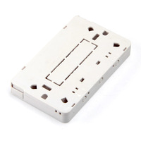 1 Core Indoor Optical Fiber Panel 2 Port SC Fiber Optic Terminal Box Wall-Mounted FTTH Roseta Splice Box Face Plate