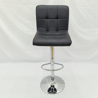 Tabourets de bar pivotants réglables en cuir carré moderne, hauteur de comptoir, pour hôtel, restaurant, école, usage commercial, mobilier de bar