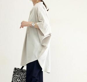 Obral Baju Wanita Gaya Korea, Blus Kasual Longgar untuk Wanita Kantoran, Logo Custom - Product Image 6