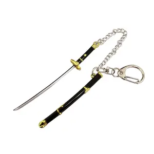 2024 gantungan kunci pedang MINI 9cm Yubashiri kualitas logam kustom terbaru untuk ornamen tas