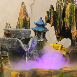 Fuente de mesa interior pequeña rocalla escritorio montaña cascadas en <span class=keywords><strong>cascada</strong></span> con Mister Waterwheel Mill bola rodante para Decoración - Product Image 5