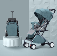 Vente flash - Poussette bébé multifonctionnelle pliable avec cadre en acier inoxydable à 5 points de sécurité, roues en EVA, pour bébés de 3 à 24 mois, 3 ans