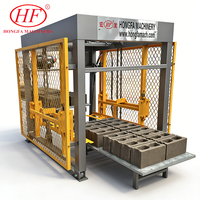 Machine automatique de fabrication de blocs de pavé et de briques QT5-15, contrôlée par PLC, ligne de production de briques en béton à haute productivité