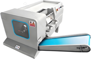 Machine de découpe et de désépaississement entièrement automatique 500T pour viande de porc, <span class=keywords><strong>poulet</strong></span>, canard, oie et fromage surgelés, machine à désépaissir la viande fraîche et surgelée - Product Image 6