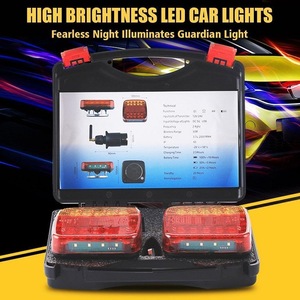 Luce Posteriore Magnetica Wireless Portatile 12V/24V con 20 <span class=keywords><strong>LED</strong></span> Rossi per Camion, Segnale di Svolta, Lampada di Avvertimento e Freno per Roulotte, Camper e Veicoli Ricreazionali - Product Image 5