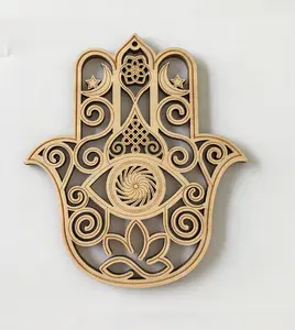 Fashion Wooden Laser Engraved Exactness Laser Cutting Wood Flower Industrial Artwork Laser Cut