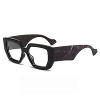 Nouvelles lunettes de vue carrées surdimensionnées anti-lumière bleue, monture tendance, lunettes de vue pour femmes, monture de lunettes rétro chic pour femmes