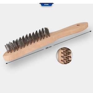 BRILLIANT TOOLS - BT706002 Brosse à main en acier avec 4 rangées 290mm - EAN 4042146813089 FREINS ET ROUES - Product Image 1