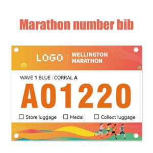 Números de Competición para Niños, Resistentes al Agua, Imprimibles en Papel Tyvek, para Maratones y Carreras - Product Image 2