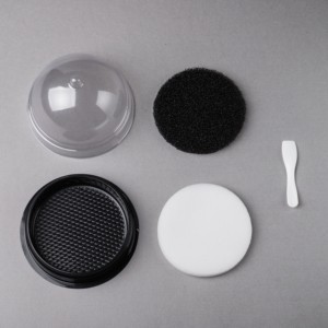 Mini caja de plástico transparente con tapa para almacenar y exhibir jabón cristalino - Product Image 4