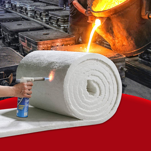 Chi Phí Thấp Refeactory Gốm Chăn 128Kg 6-50Mm Thik Gốm Len Fibre Chăn Gốm Cách Điện Cho Nồi Hơi Bọc - Product Image 1