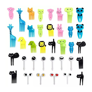 Palillos Divertidos para Bento Box, Palillos para Comida con Forma de Dinosaurio, Juego de Tenedores para Frutas para Niños - Product Image 3