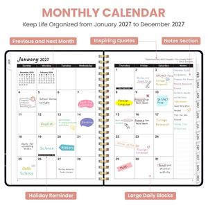 Planificador <span class=keywords><strong>de</strong></span> Fe Cristiana 2027, Diario <span class=keywords><strong>de</strong></span> Lectura Bíblica y Oración, Notas <span class=keywords><strong>de</strong></span> Sermones, Páginas <span class=keywords><strong>de</strong></span> Gratitud, Encuadernado en Espiral, Papel <span class=keywords><strong>de</strong></span> Alta Calidad, Regalo - Product Image 3