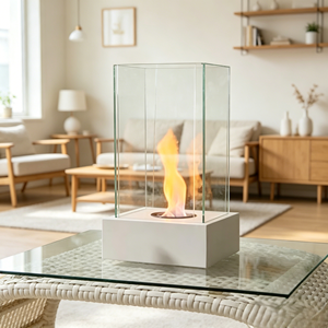 Cheminée portable de luxe au bioéthanol, élégante, à poser sur table, flamme réelle pour une ambiance intérieure chaleureuse, vente en gros - Product Image 3
