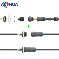 Connecteur de câble étanche IP68 M25 à 5 broches, mâle-femelle, à montage sur panneau, avec embouts à souder pour boîtier de commande