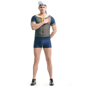 Pantalones Cortos de Marinero para Hombre, Disfraz Sexy para Halloween, Purim, Cosplay, Discoteca, Carnaval, Fiesta - Product Image 5