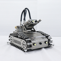Robot de nettoyage de conduits avec caméra, pulvérisation d'eau haute pression, élimination de la graisse, nettoyeur de conduits de ventilation de cuisine