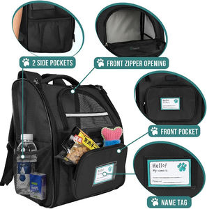 Bolsa de transporte de viaje para mascotas para gatos, perros pequeños, hasta extensión, cama para mascotas, habitación, <span class=keywords><strong>am</strong></span>-azon, mochila para salir para gatos, transpirable, plegable - Product Image 3