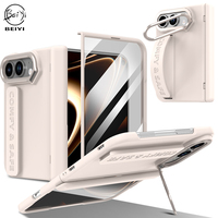 Coque rigide pour For Fold 18 Ultra avec protection de la caméra, support métallique, protection de la charnière, verre trempé anti-traces de doigts