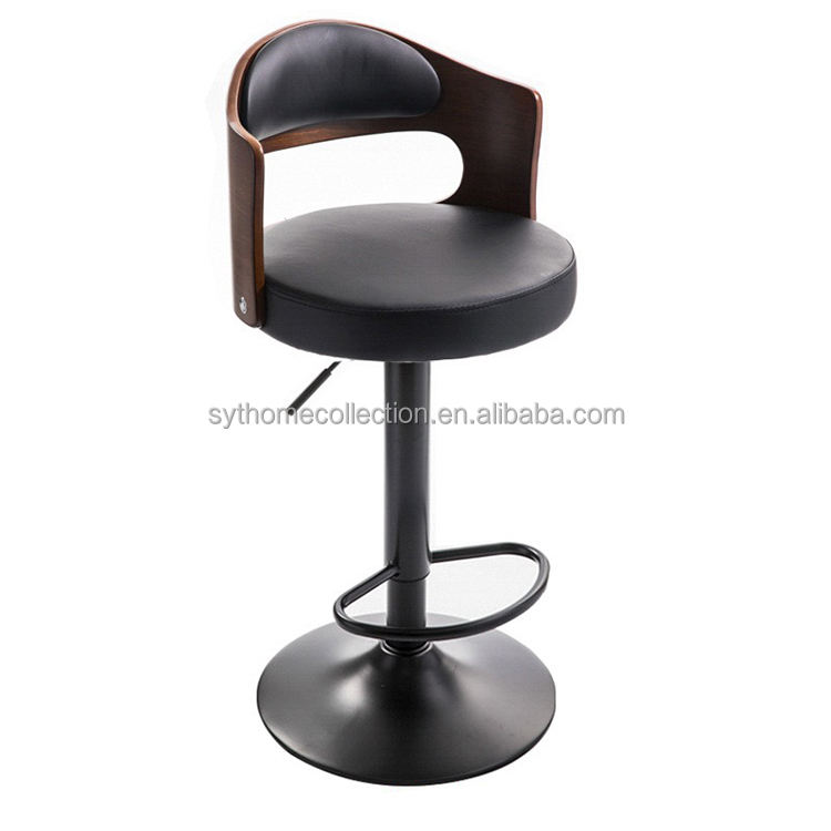 Cuir PU noir-pieds noirs