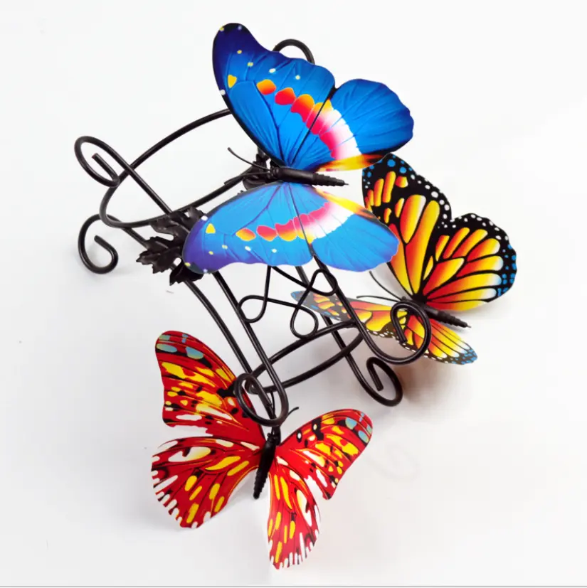 Butterfly Wall Stickers Crafts Butterflies DIY Art Decor for Artificial Flower
