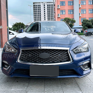 2 pièces de garnitures de phares de voiture pour Infiniti Q50 2014+, autocollants de phares, garnitures de phares, accessoires de style automobile - Product Image 4