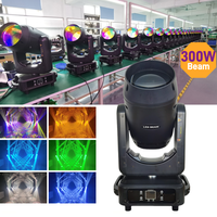 Projecteur Beam Moving Head 300W en gros d'usine, double prisme, effet arc-en-ciel, éclairage de scène professionnel pour DJ, mariage, spectacle en direct, bar