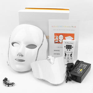 Mesin masker fototerapi LED 7 warna, peralatan perawatan kecantikan profesional, mesin peremajaan kulit foton leher wajah - Product Image 1
