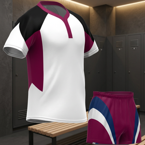 Captens LLC PowerPlay <b>Womens</b> Soccer Uniform Quick-Dry Sublimated Color Blocking V-neck Modern Style Training Match Days MR-033 - Product Image 3