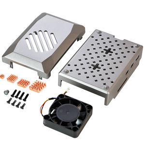 Zilveren Abs Case Met Pwm Koelventilator Optioneel Koellichaam Compatibel Met De Officiële Rpi 5 Actieve Koeler Voor <span class=keywords><strong>Raspberry</strong></span> <span class=keywords><strong>Pi</strong></span> 5 - Product Image 6