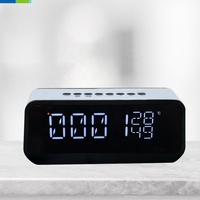 MAUVAIS réveil numérique moderne affichage LED Radio FM horloge LED chambre bureau salon salle de bain utilisation extérieure conception de table