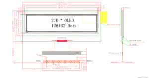 En kaliteli 2 inç 2.05 inç 2.05 ''oled ekran paneli SSD1309 3131pin UG-2832KSWMG01 - Product Image 3