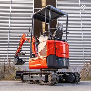 1,6t Mini-rupsgraafmachine voor boomgaard, boerderij, vijvergravering, woningbouw, renovatiewerkzaamheden, Euro 5 CE EPA gecertificeerd - Product Image 3