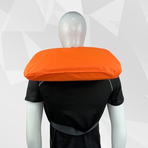 سترة نجاة تجارية ISO 100N من النوع الثاني باللون البرتقالي والأحمر للإنقاذ البحري للبالغين مصنوعة من الفوم مع عاكسات ضوئية - Product Image 5