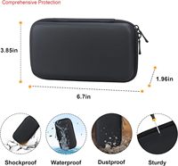 Estuche de Viaje Rígido con Cierre de Cremallera, Diseño Casual y Simple, Protector de EVA para Herramientas