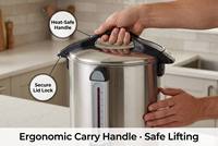 Bouilloire Électrique Commerciale Personnalisée ODM/OEM avec Logo, Distributeur d'Eau Chaude en Acier Inoxydable 12L, Vente en Gros