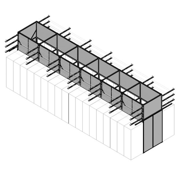 3m Database Server Hot Channel System Integrated Computer Room Cabinet Center Aluminium Frame Hot Aisle Micro-module Data Center