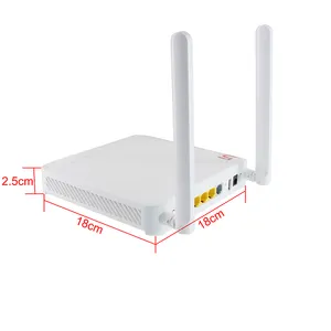 Kut-King Hot Selling Hggpon Dual Band 2X5 Dbi Wifi Ont 4ge 1 Potten 2Wifi 2.4G & 5.8G Onu Ont Rauter Gpon Onu