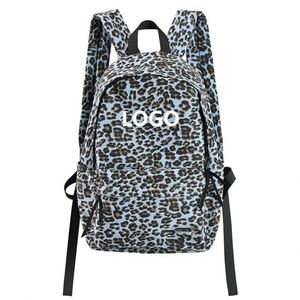 Sac à dos tendance à motif léopard pour femmes, grande capacité, sacs d'école pour étudiants, sac à dos pour adolescentes et adolescents - Product Image 1