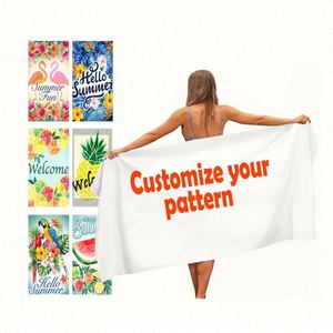 Serviette de plage personnalisée en microfibre de polyester et coton, grande taille, imprimée, séchage rapide, anti-sable, avec logo, sécurité enfant, toutes saisons - Offre Spéciale - Product Image 6