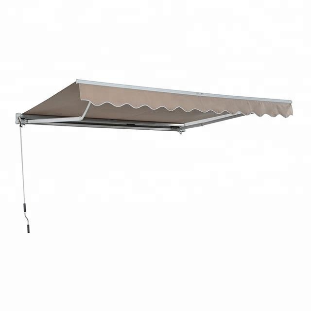 wholesale Abri d'auvent rétractable manuel extérieur en polycarbonate 13'x8 '