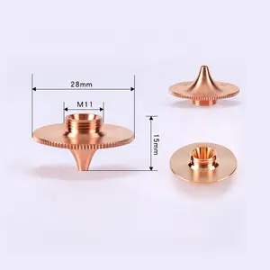 Pangolin Wholesale D28-B Laser Cutting Nozzle For Precitec Fiber Cutting Machine Head Nozzles Ceramic Holder Parts